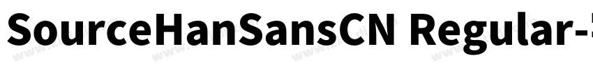 SourceHanSansCN Regular字体转换